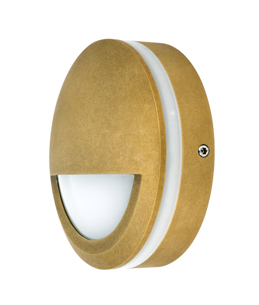 CLA STE: Exterior LED Surface Mounted Garden Step and Up Lights 3000K Antique Brass 6W 220-240V IP65 - STE- CLA Lighting