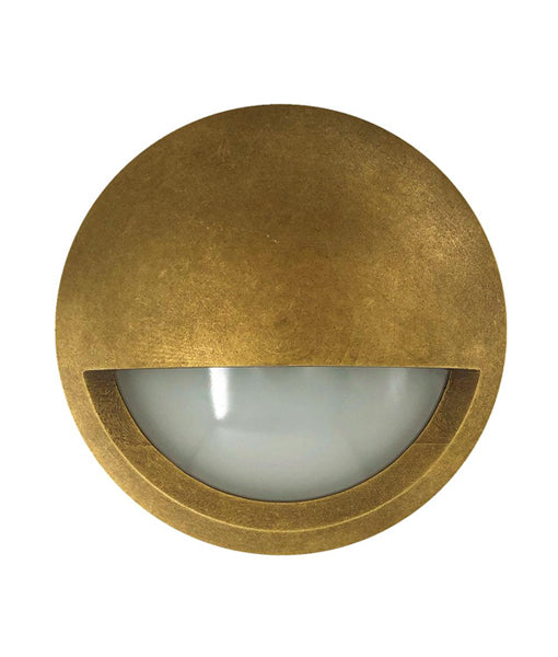 CLA STE: Exterior LED Surface Mounted Garden Step and Up Lights 3000K Antique Brass 6W 220-240V IP65 - STE- CLA Lighting