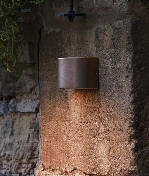 CLA STE: Exterior Surface Mounted Curved Garden Step and Up Lights Aged Bronze 220-240V IP65 - STE12