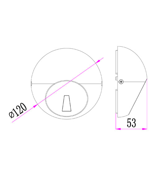 CLA STE: Exterior LED Garden Step and Up Lights 3000K Dark Grey / White 3.5W 100-240V IP65 - STE7, STE8 - CLA Lighting