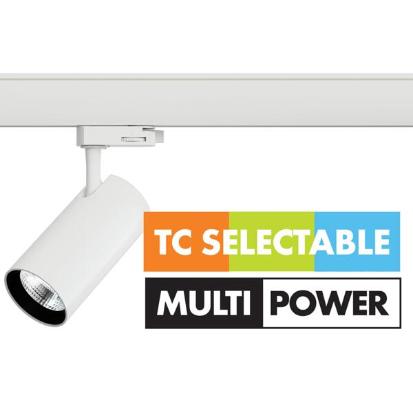 SAL Unitrek STR9017/30TC/DP LED Track Light Tri- Black/ White 21/30W 240V IP20 - STR9017/30TC/DP