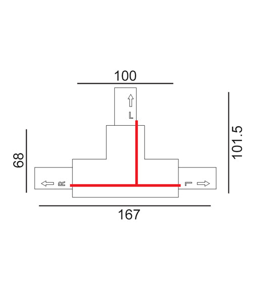 CLA 4 Wire 3 Circuit Universal Tracks, Connectors, End Cap & Live End Accessories Black - TRK3BL - CLA Lighting
