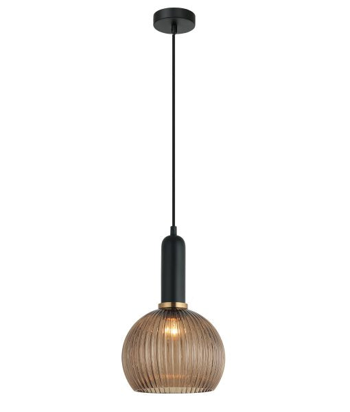 CLA VINTAJ: Wine Glass Ribbed Glass Interior Pendant Smoke / Green / Chrome / Amber / Copper / Clear 220-240V - VINTAJ1, VINTAJ2, VINTAJ3, VINTAJ4, VINTAJ5, VINTAJ6 - CLA Lighting