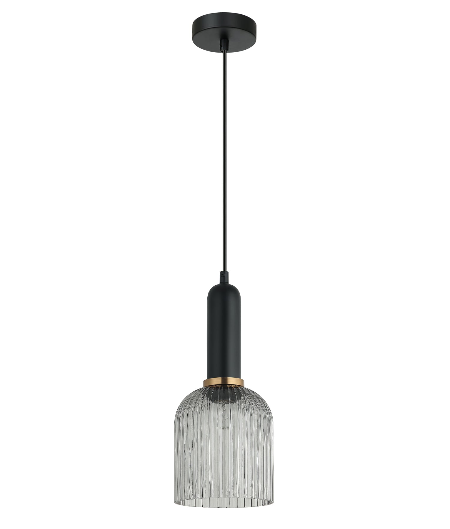 CLA VINTAJ: Ellipse Ribbed Glass Interior Pendant Copper/ Chrome/ Clear/ Smoke/ Green/ Amber 220-240V - VINTAJ7, VINTAJ8, VINTAJ9, VINTAJ10, VINTAJ11, VINTAJ12