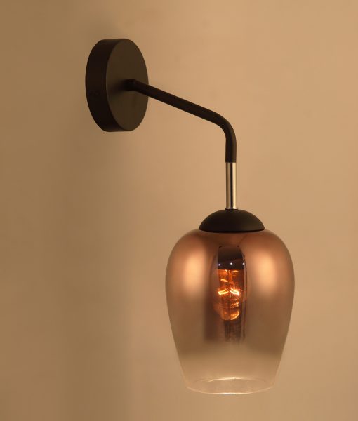 CLA Vinum Wine Glass Interior Wall Lights Chrome / Copper 220-240V - VINUM- CLA Lighting