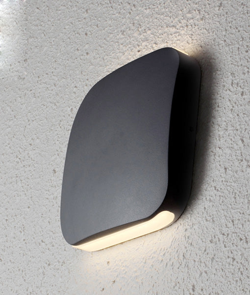 CLA VOX: LED Surface Mounted Up/down Exterior Wall Lights 3000K Black / White / Aluminium 9W 100-240V IP54 - VOX