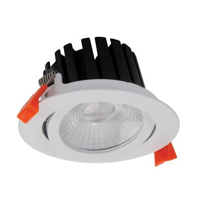Domus AQUA-13 Round Tiltable Dimmable LED Downlight Kit Tri - White 13W 240V IP65 - 21278