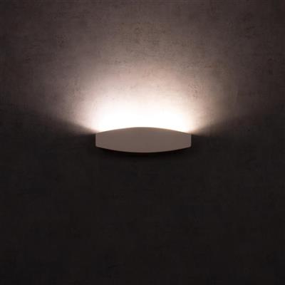 Domus BF - 2608A Ceramic Up Interior Wall Light White 240V - 11090 - Domus Lighting