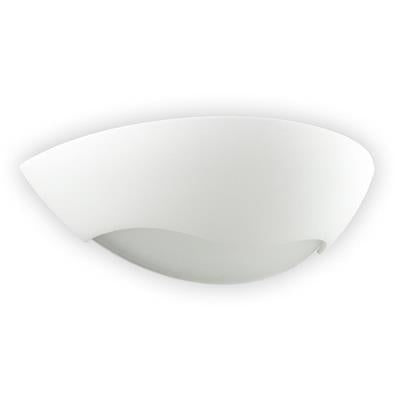 Domus BF - 8258 Ceramic Frosted Glass Up/Down Interior Wall Light White 240V - 11116 - Domus Lighting