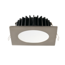 SAL Ecogem Square S9041TC LED Downlight Tri - White / Satin Nickel 10W 240V IP44 - S9041 TC S WH, S9041 TC S SN - SAL Lighting
