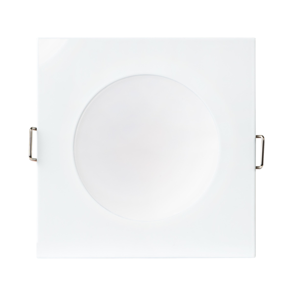 SAL Ecogem Square S9041TC LED Downlight Tri - White / Satin Nickel 10W 240V IP44 - S9041 TC S WH, S9041 TC S SN - SAL Lighting