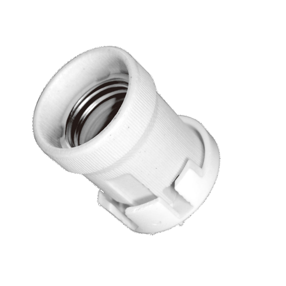 SAL E27 Lamp Holder Electrical Accessories White 100W 250V IP20 - SLH100 - SAL Lighting