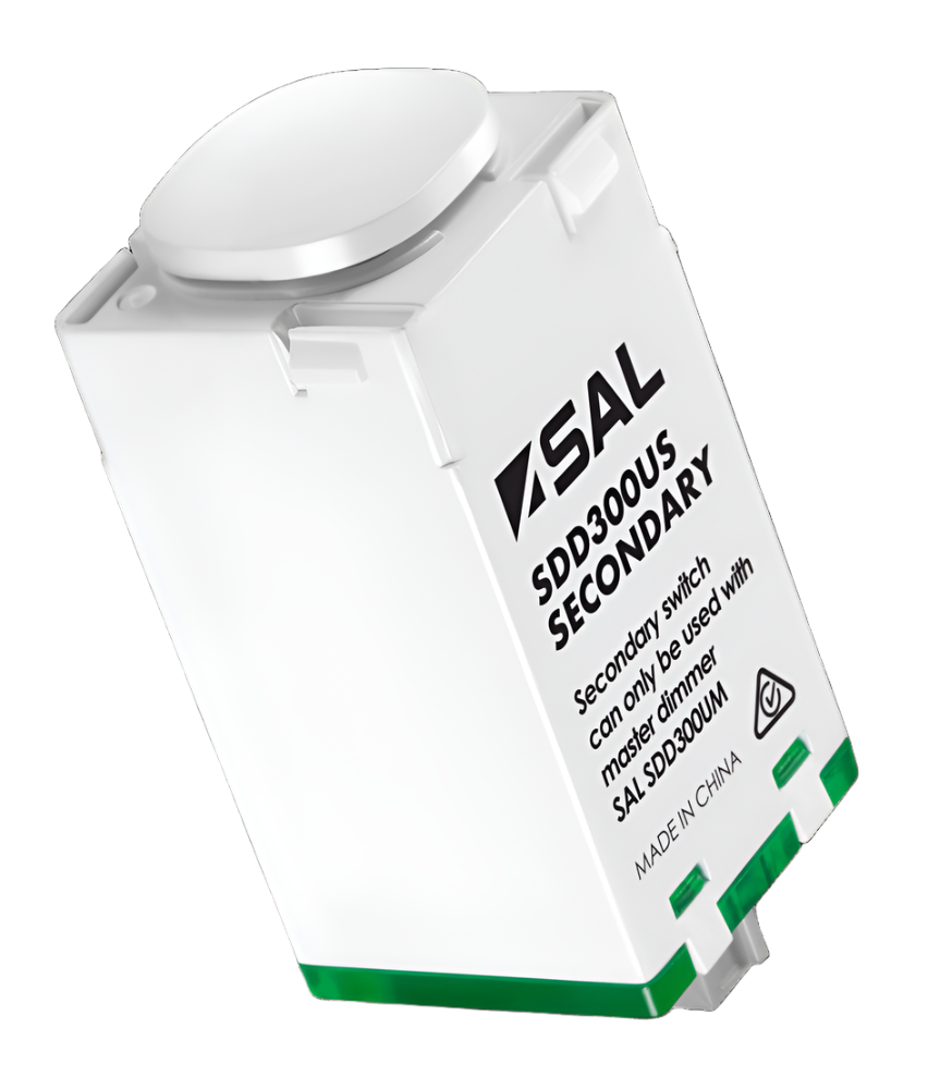 SAL SDD300US Secondary Digital Dimmer Electrical Accessories White 300W 240V IP20 - SDD300US - SAL Lighting