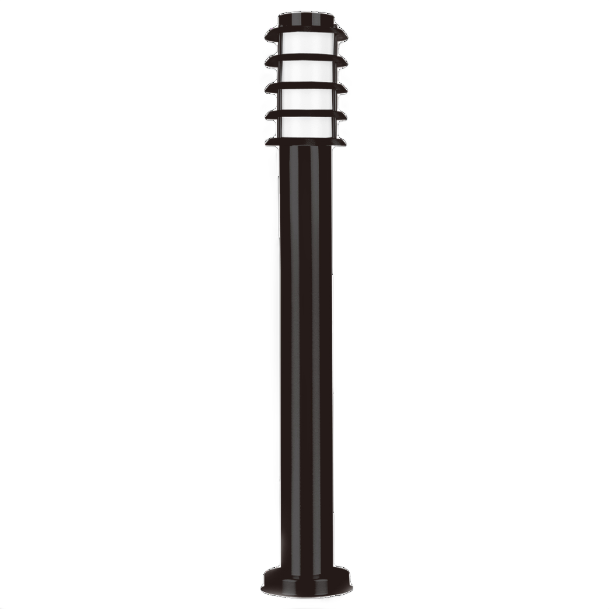 SAL Murray SE7018 LED Bollard Black/ Stainless Steel 240V IP44 - SE7018 BK, SE7018 SLS