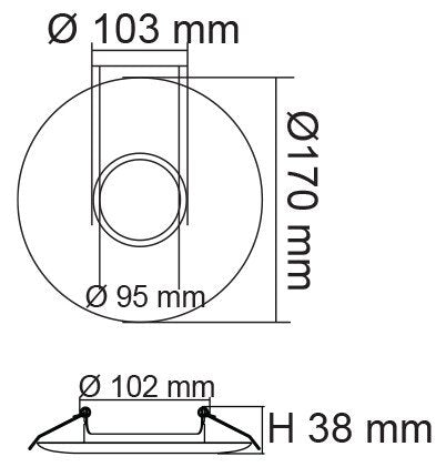 SAL Adaptor Plate S9903 Accessories Black/ Matt White/ Gloss White - S9903BK, S9903GWH, S9903WH