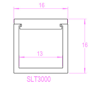 SAL LED Channel Opal White IP20 - SLT3000