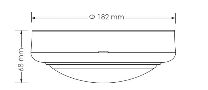 SAL BUNKER 15 ROUND SENSOR SL7272TC LED Bulkheads Tri - Black / White 5W 240V IP54 - SL7272TC/WH/S, SL7272TC/BK/S - SAL Lighting