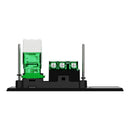 Clipsal Double Switch Power Point, Clipsal Solis T Series, Wiser Connected, Horizontal Mount Ebony Aluminium/ White Ceramic 230V-240V-  1010CSZ-EA, 1010CSZ-WC