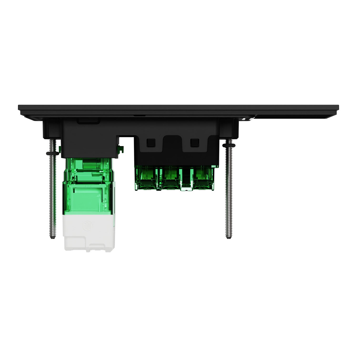 Clipsal Single Switch Power Point, Clipsal Solis, Smart Switch, Horizontal Mount Wall Switch Matt Black/ Matt White 230V-240V- 1010CSZ-ZB, 1010CSZ-ZW