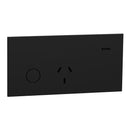Clipsal Single Switch Power Point, Clipsal Solis, Smart Switch, Horizontal Mount Wall Switch Matt Black/ Matt White 230V-240V- 1010CSZ-ZB, 1010CSZ-ZW