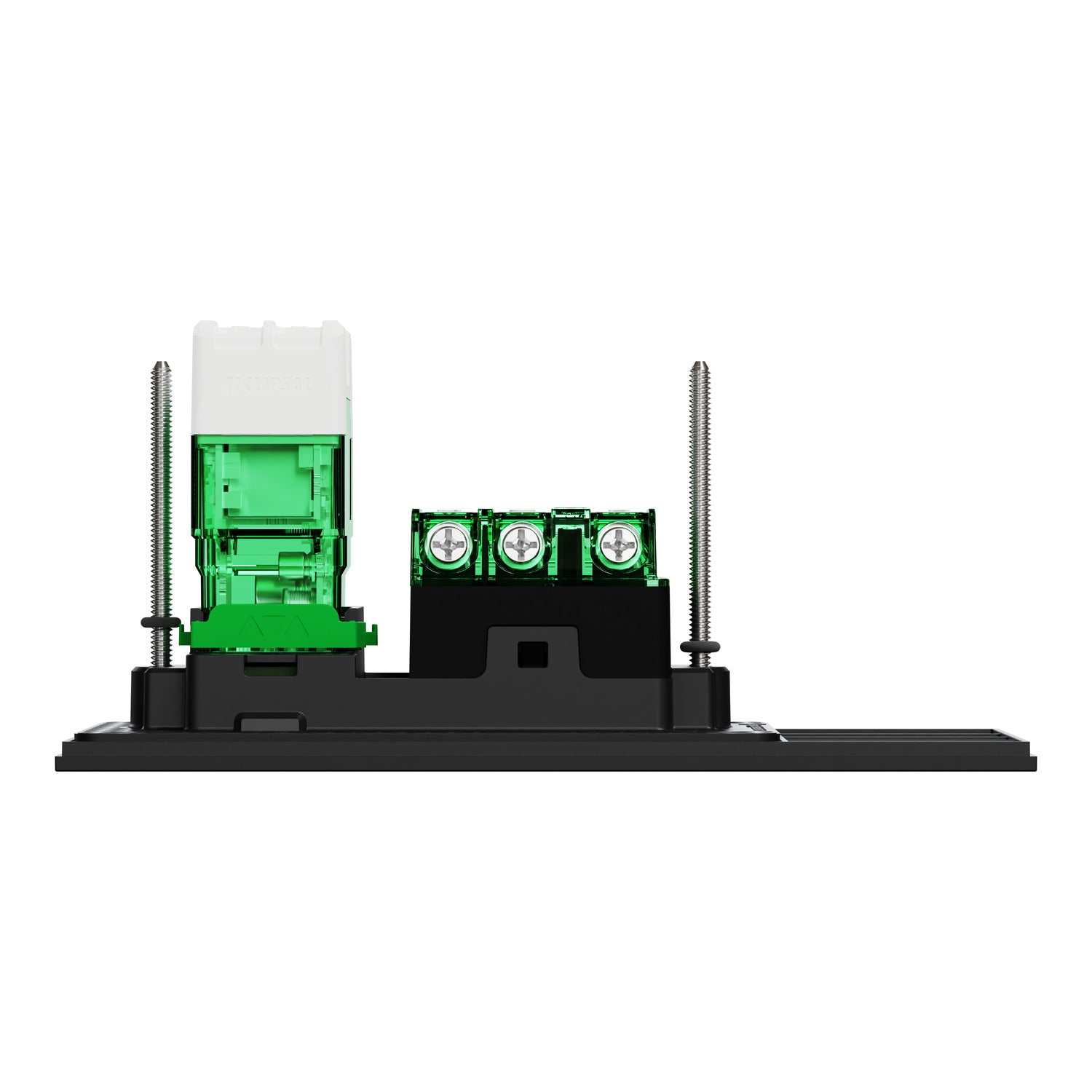 Clipsal Single Switch Power Point, Clipsal Solis, Smart Switch, Horizontal Mount Wall Switch Matt Black/ Matt White 230V-240V- 1010CSZ-ZB, 1010CSZ-ZW