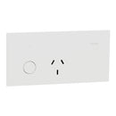 Clipsal Single Switch Power Point, Clipsal Solis, Smart Switch, Horizontal Mount Wall Switch Matt Black/ Matt White 230V-240V- 1010CSZ-ZB, 1010CSZ-ZW