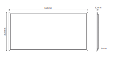 Domus Panel-306 LED Panels and Troffers Tri - White 16W 240V IP20 - 17617, 21646 - Domus Lighting