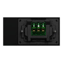 Clipsal Double Switch Power Point, Clipsal Solis T Series, Horizontal Mount Ebony Aluminium/ White Ceramic/ Living Brass 230V-240V- 1025-EA, 1025-WC, 1025-LB