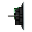 Clipsal Double Switch Power Point, Clipsal Solis T Series, Horizontal Mount Platinum 230V-240V- 1025-PT