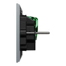 Clipsal Double Switch Power Point, Clipsal Solis T Series, Horizontal Mount Platinum 230V-240V- 1025-PT