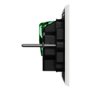 Clipsal Double Switch Power Point, Clipsal Solis T Series, Horizontal Mount Ebony Aluminium/ White Ceramic 230V-240V- 1025-EA, 1025-WC