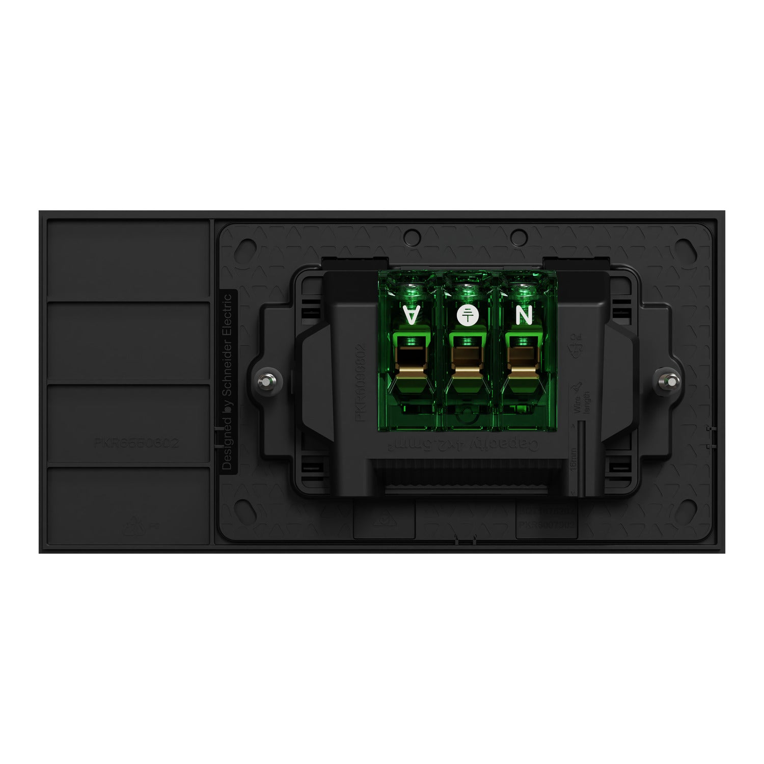 Clipsal Double Switch Power Point, Clipsal Solis, Horizontal Mount Matt Black/ Matt White 230V-240V- 1025-ZB, 1025-ZW