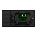 Clipsal Double Switch Power Point, Clipsal Solis, Horizontal Mount Matt Black/ Matt White 230V-240V- 1025-ZB, 1025-ZW