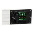 Clipsal Double Switch Power Point, Clipsal Solis, Horizontal Mount Matt Black/ Matt White 230V-240V- 1025-ZB, 1025-ZW