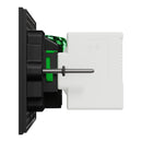 Clipsal Double Switch Power Point, Clipsal Solis, Double Switch Power Point, Horizontal Mount Matt Black/ Matt White 230V-240V- 1025USBC-ZB, 1025USBC-ZW