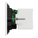 Clipsal Double Switch Power Point, Clipsal Solis, Double Switch Power Point, Horizontal Mount Matt Black/ Matt White 230V-240V- 1025USBC-ZB, 1025USBC-ZW