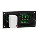 Clipsal Double Switch Power Point, Clipsal Solis, Double Switch Power Point, Horizontal Mount Matt Black/ Matt White 230V-240V- 1025USBC-ZB, 1025USBC-ZW