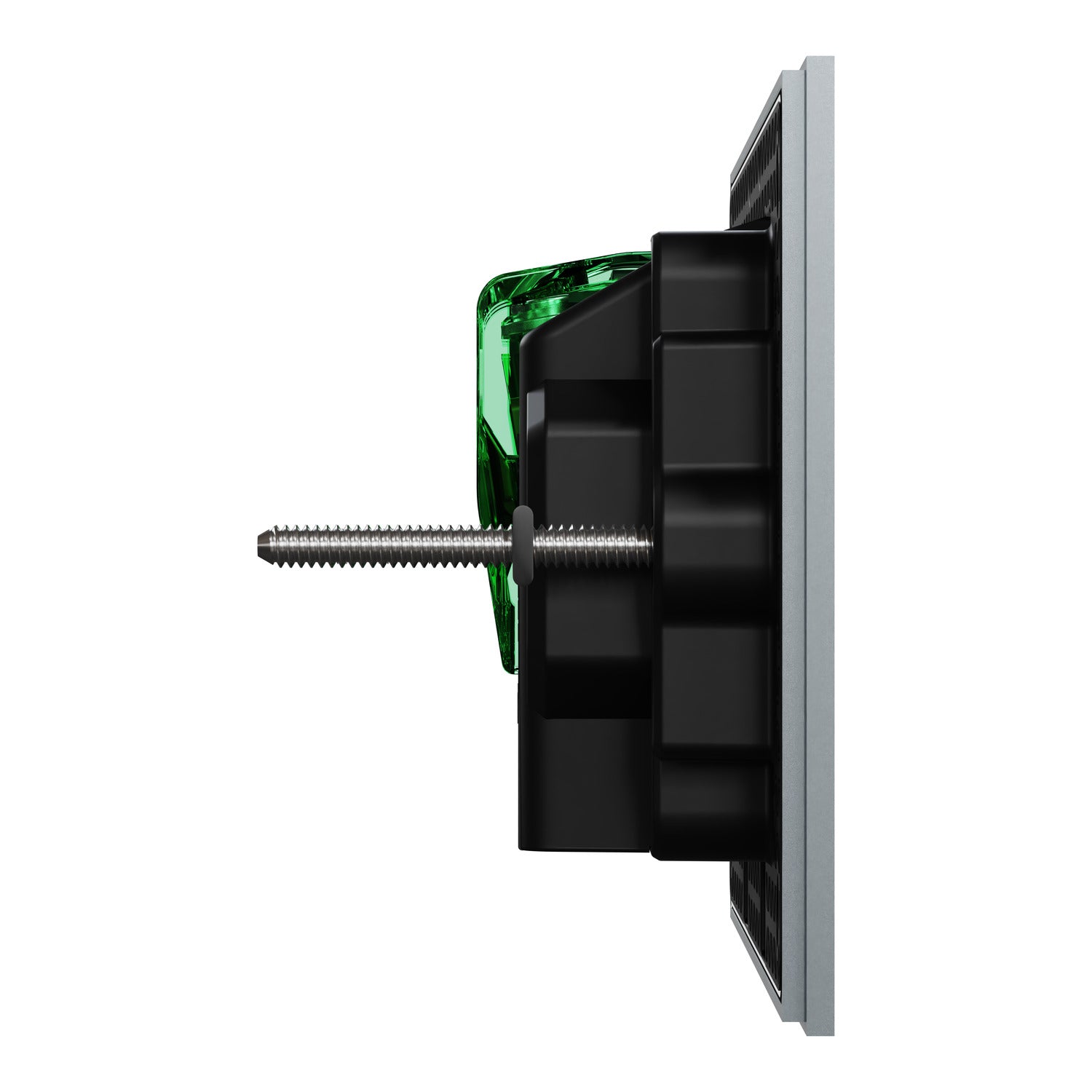 Clipsal Double Switch Power Point, Clipsal Solis T Series, Horizontal Mount Platinum 230V-240V- 1025XUA-PT