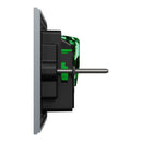 Clipsal Double Switch Power Point, Clipsal Solis T Series, Horizontal Mount Platinum 230V-240V- 1025XUA-PT