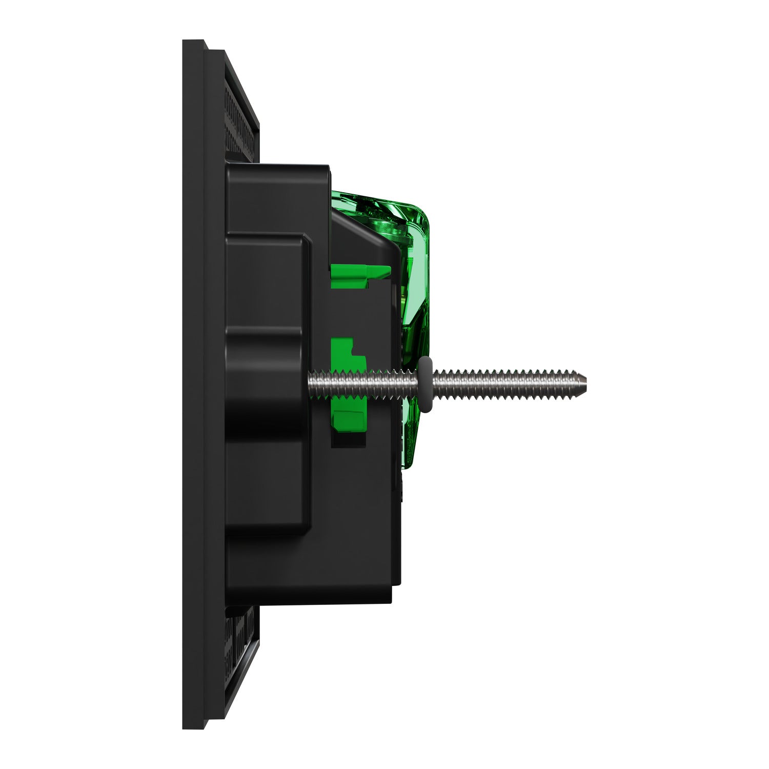 Clipsal Double Switch Power Point, Clipsal Solis, Horizontal Mount, Matt Black/ Matt White 230V-240V- 1025XUA-ZB, 1025XUA-ZW