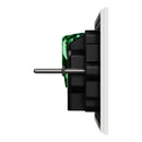 Clipsal Double Switch Power Point, Clipsal Solis, Horizontal Mount, Matt Black/ Matt White 230V-240V- 1025XUA-ZB, 1025XUA-ZW