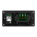 Clipsal Double Switch Power Point, Clipsal Solis, Horizontal Mount, Matt Black/ Matt White 230V-240V- 1025XUA-ZB, 1025XUA-ZW