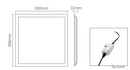 Domus Panel-606 LED Panels and Troffers Tri - White 36W 240V IP20 - 17621, 21648 - Domus Lighting