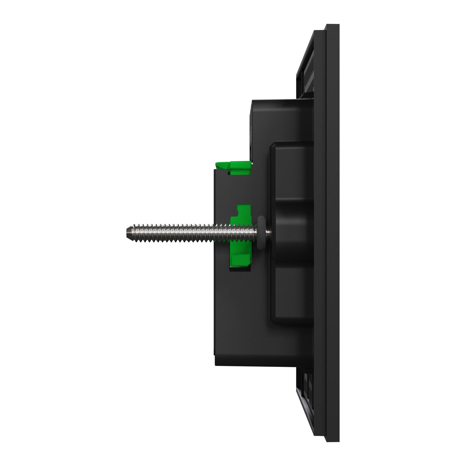 Clipsal Grid Plate and Cover, Clipsal Solis, 1 Gang, Horizontal Matt Black/ Matt White- 1041PUA-ZB, 1041PUA-ZW