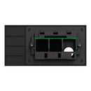 Clipsal Grid Plate and Cover, Clipsal Solis, 1 Gang, Horizontal Matt Black/ Matt White- 1041PUA-ZB, 1041PUA-ZW