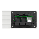 Clipsal Grid Plate and Cover, Clipsal Solis, 1 Gang, Horizontal Matt Black/ Matt White- 1041PUA-ZB, 1041PUA-ZW