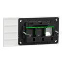 Clipsal Grid Plate and Cover, Clipsal Solis, 1 Gang, Horizontal Matt Black/ Matt White- 1041PUA-ZB, 1041PUA-ZW