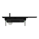 Clipsal Flush Switch, Clipsal Solis T Series, Horizontal Mount, 1 Gang Ebony Aluminium/ Ceramic White 230V-240V- 1041TA-EA, 1041TA-WC