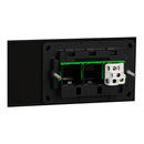 Clipsal Flush Switch, Clipsal Solis T Series, Horizontal Mount, 1 Gang Ebony Aluminium/ Ceramic White 230V-240V- 1041TA-EA, 1041TA-WC