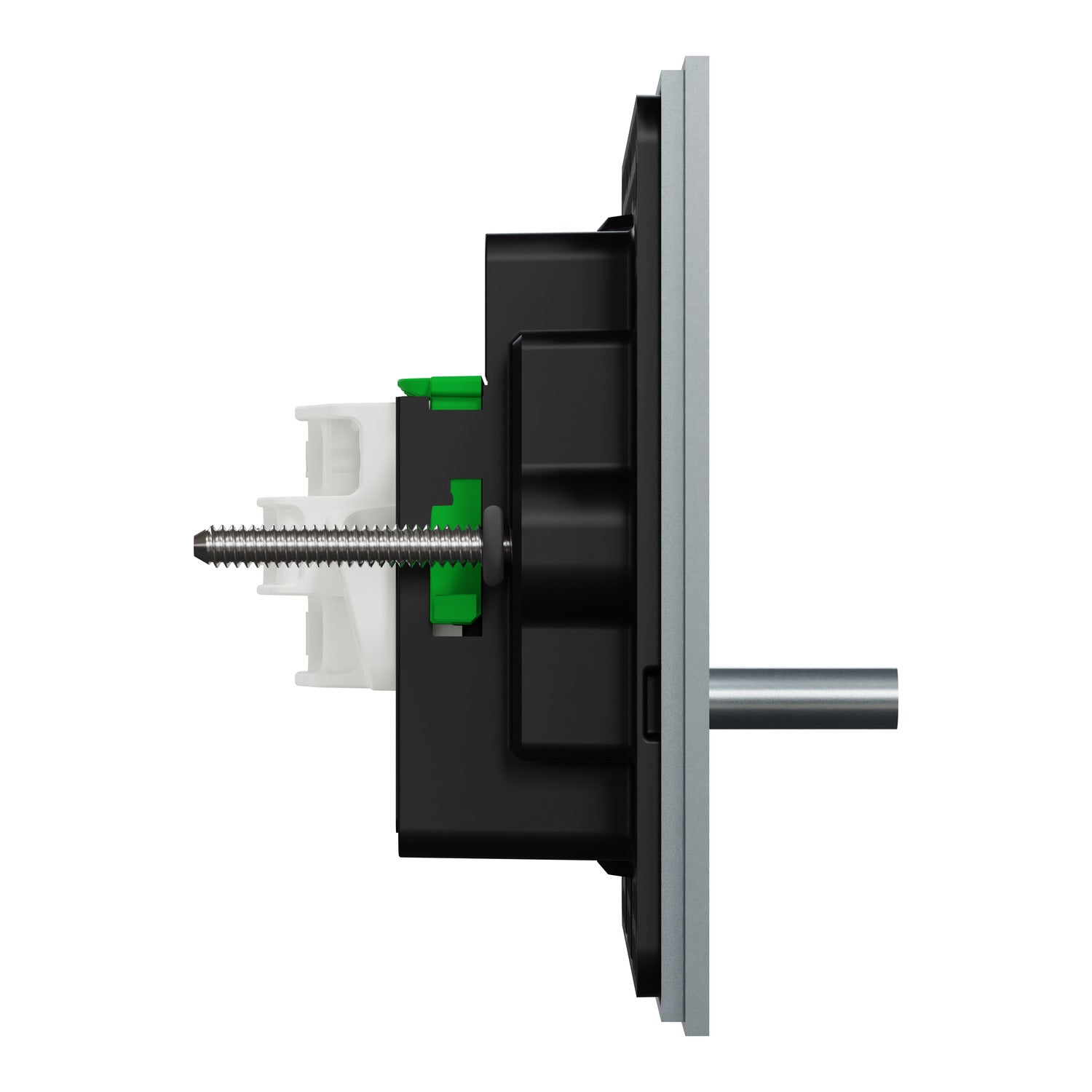 Clipsal Flush Switch, Clipsal Solis T Series, Horizontal Mount, 1 Gang Platinum 230V-240V- 1041TA-PT